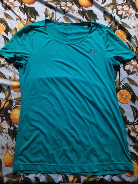 adidas Tops - adidas Teal Short-Sleeve Crew Neck Women's Tee